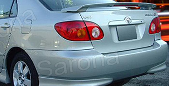 Custom Toyota Corolla  Sedan Rear Lip/Diffuser (2003 - 2004) - $320.00 (Part #TY-006-RA)